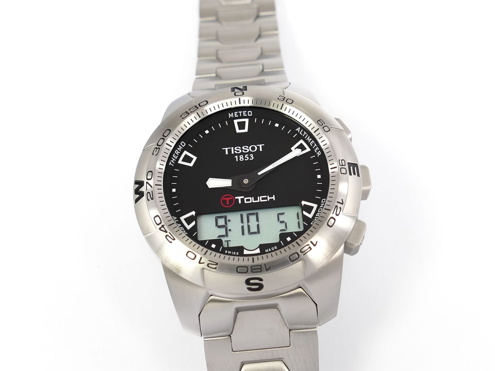 Tissot T-Touch II Black Dial Stainless Steel T047.420.11.051.00