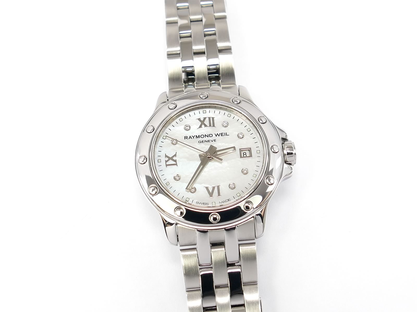 Raymond Weil Tango 5399 White Mother of Pearl and Diamond Dial