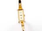 Gucci 1500L White Dial on 18k Gold Plated Bangle
