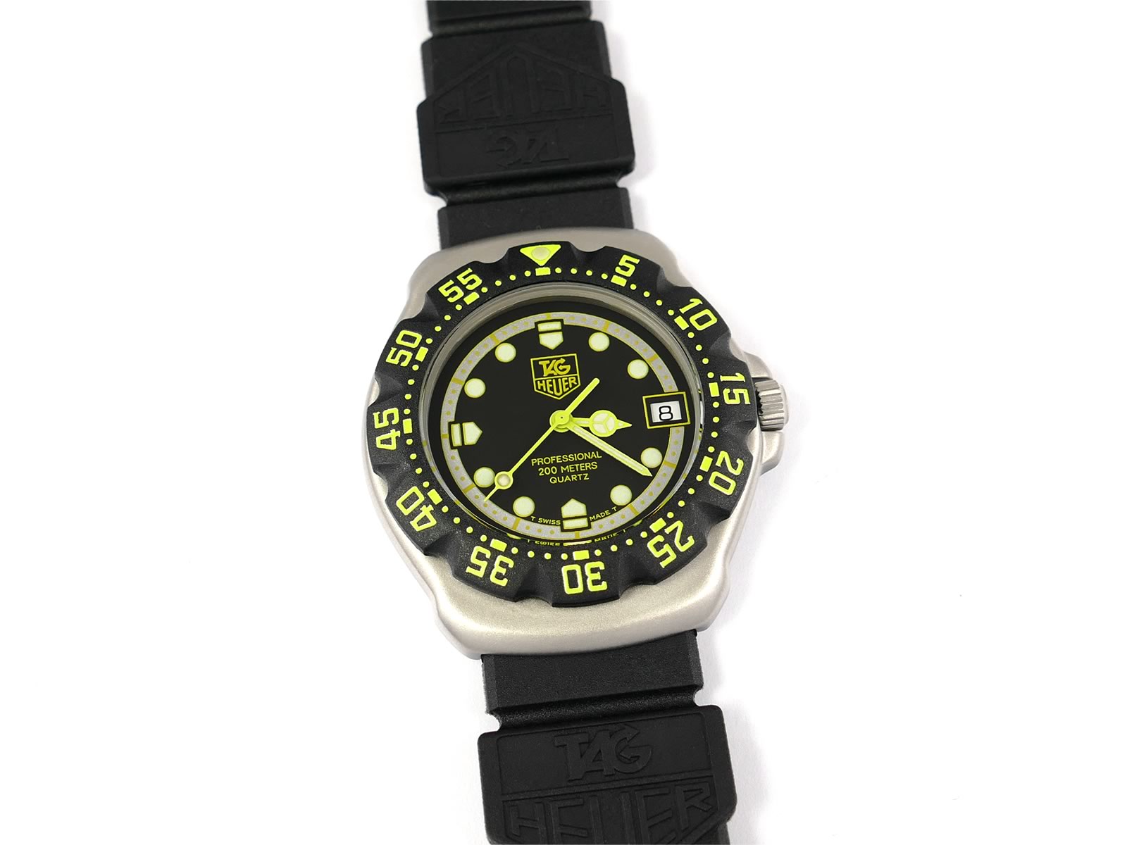 TAG HEUER 376.513 FORMULA1 ブラック イエロー 稼働 TAG Heuer Formula 1 Black & Yellow 376.513 Mid size 35mm F1