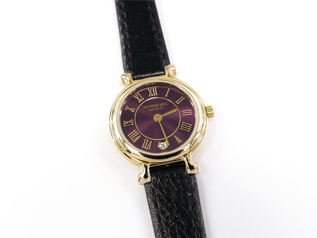 Raymond Weil Traditional Purple 18k Gold Plated 9936-2