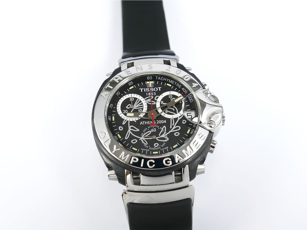 Tissot T-Race Black Chronograph Limited Edition Athens 2004 Olympic Games T472