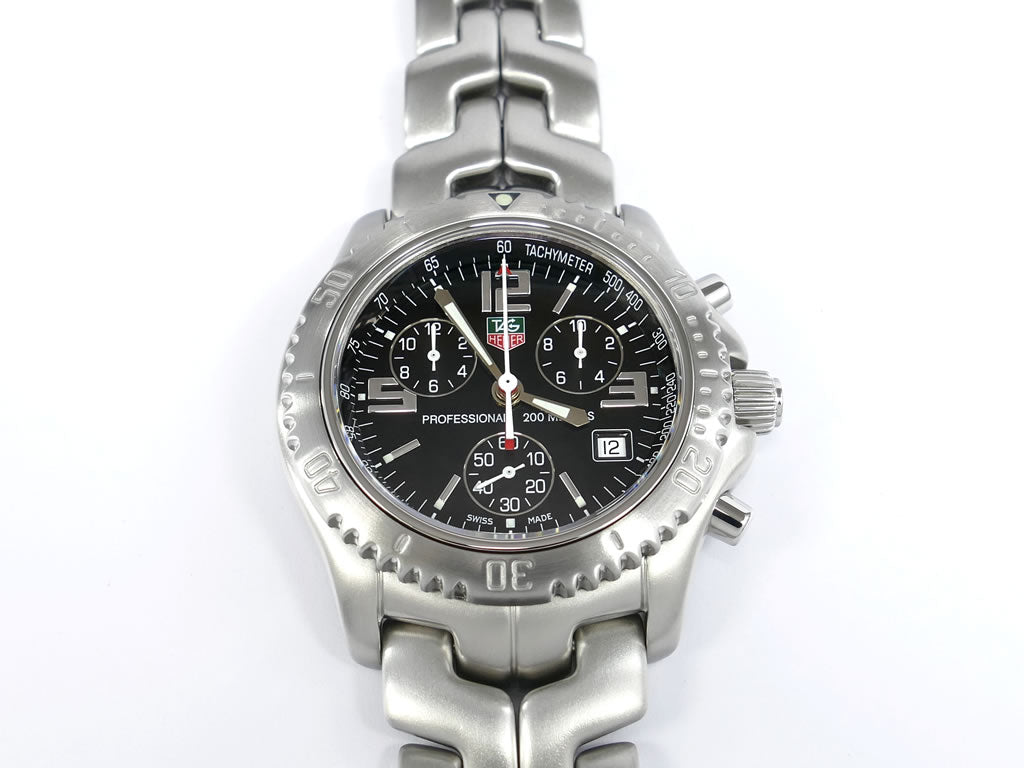 TAG Heuer Link Chronograph Jason Bourne CT1111.BA0550 Blak Dial Chrono Identity
