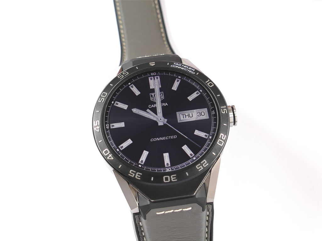 TAG Heuer Connected 46 Titanium on Grey Leather SAR8A80