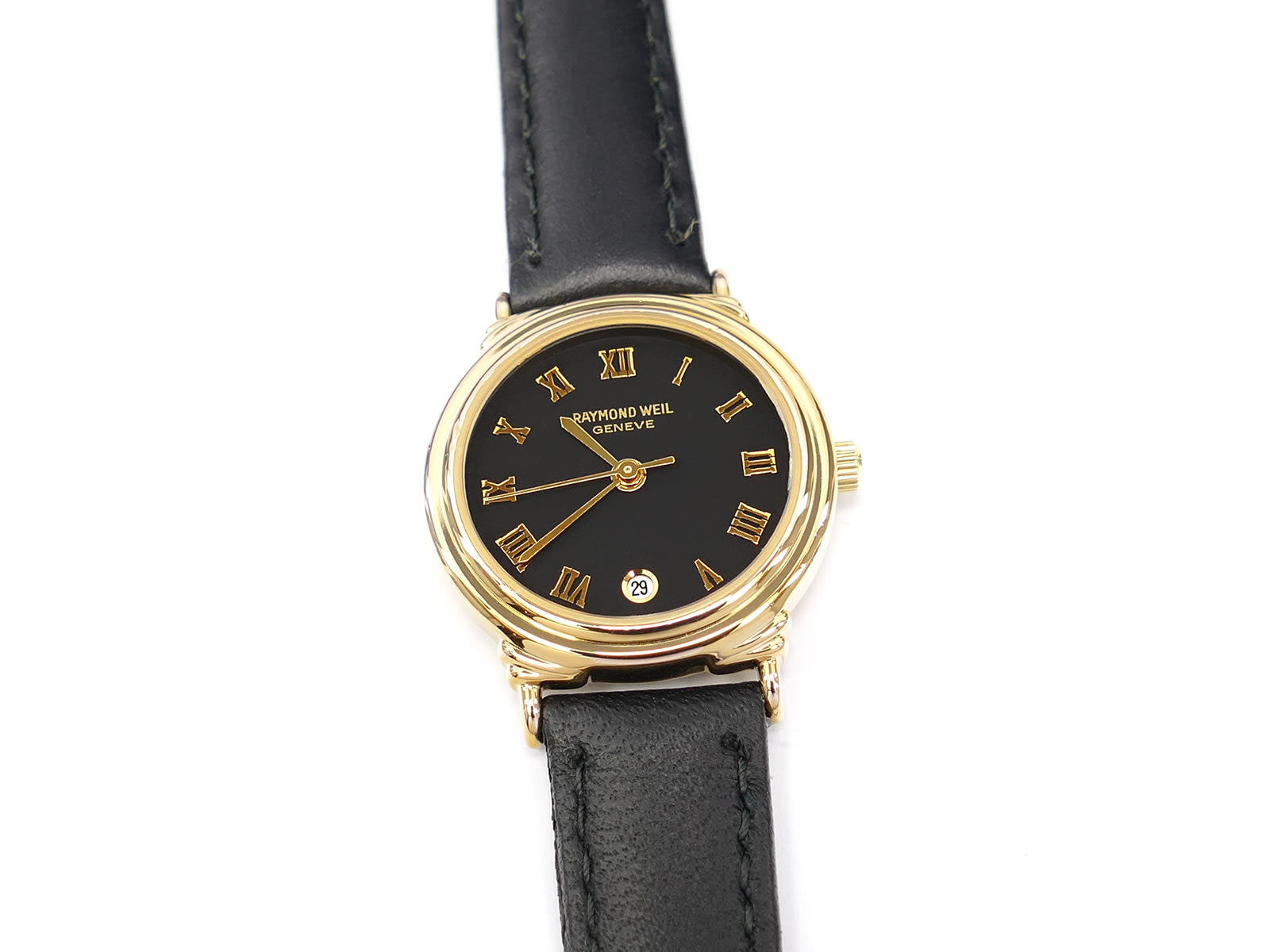 Raymond Weil Traditional Black 18k Gold Plated 5342
