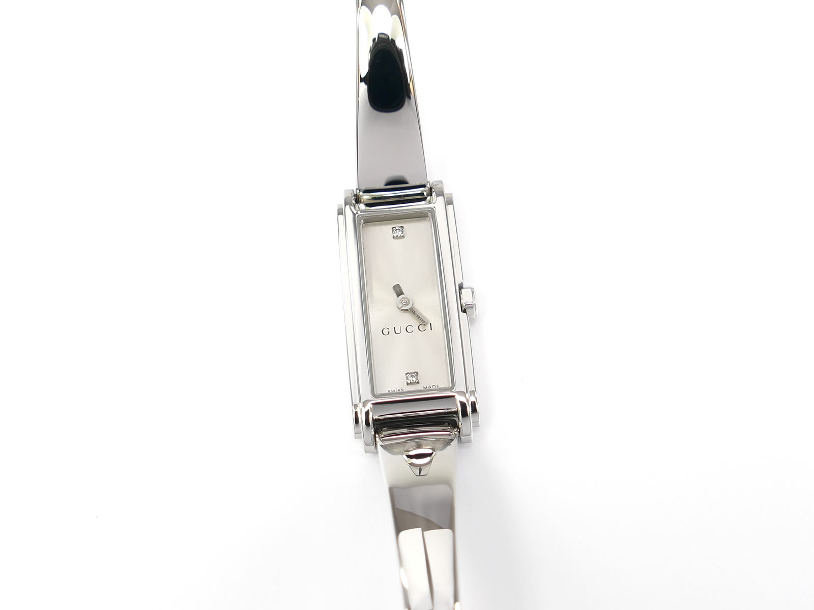 Gucci G-Line 109 Silver Dial on Stainless Steel Bangle