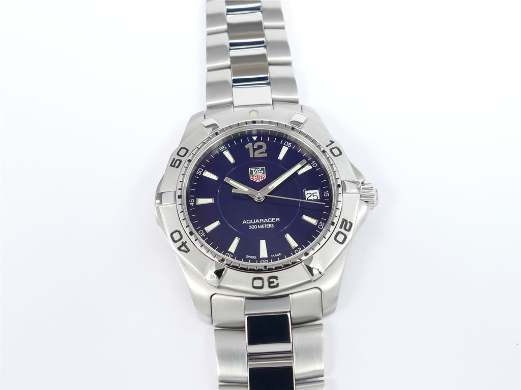 TAG Heuer Aquaracer Blue Dial WAF1113.BA0801 Quartz 39mm Sapphire Crystal Date