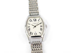 Longines Evidenza Silver Roman Numeral Tonneau Case L2.155.4.71.6