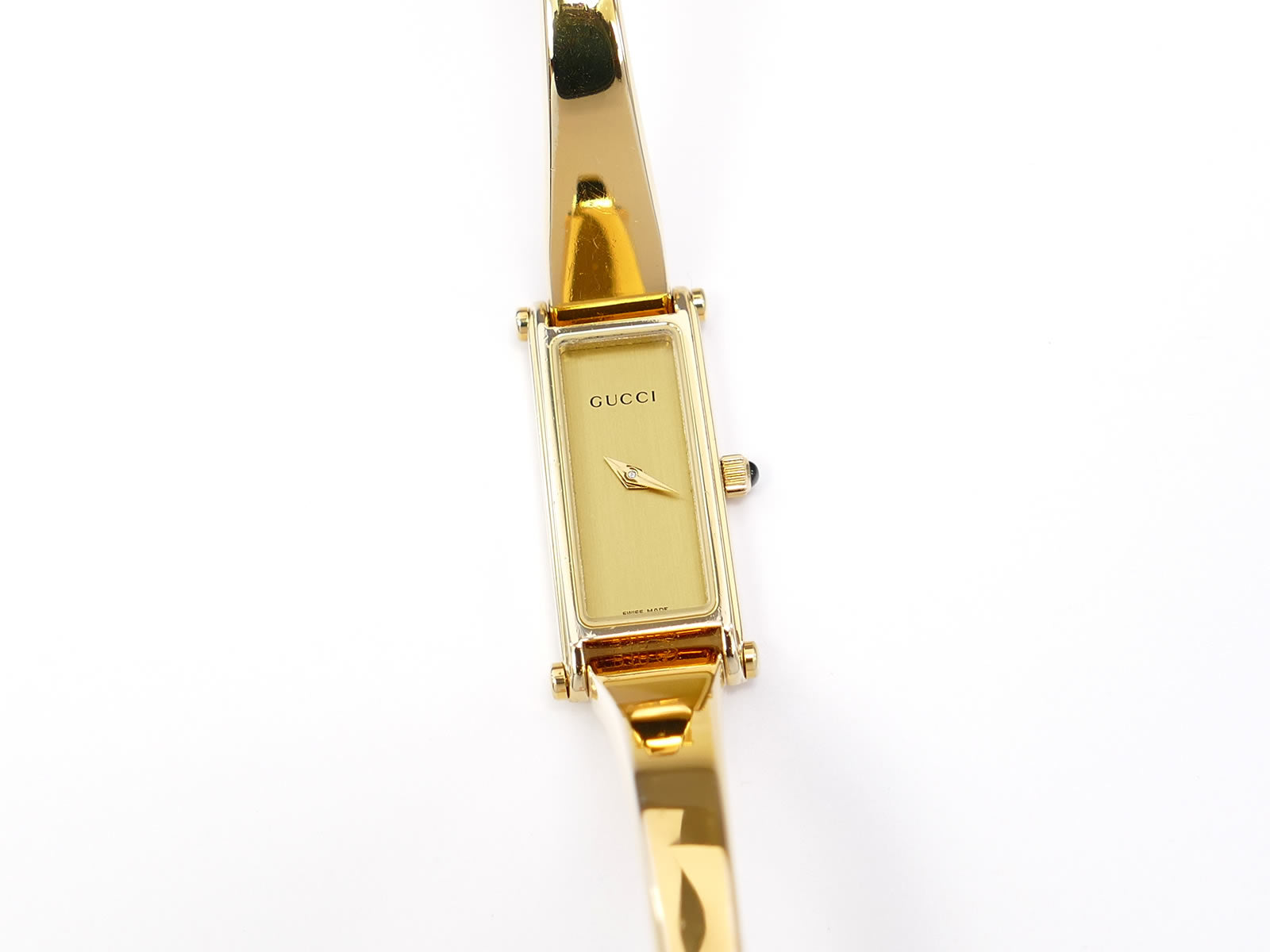 Gucci 1500L Champagne Rectangular Dial