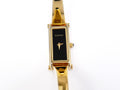 Gucci 1500L Black Dial 18k Gold Plated