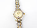 Gucci 9040L Cream Dial on Stainless Steel & 18k Gold Plated Bracelet