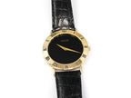 Gucci 3000M Black Dial 18k Gold Plated