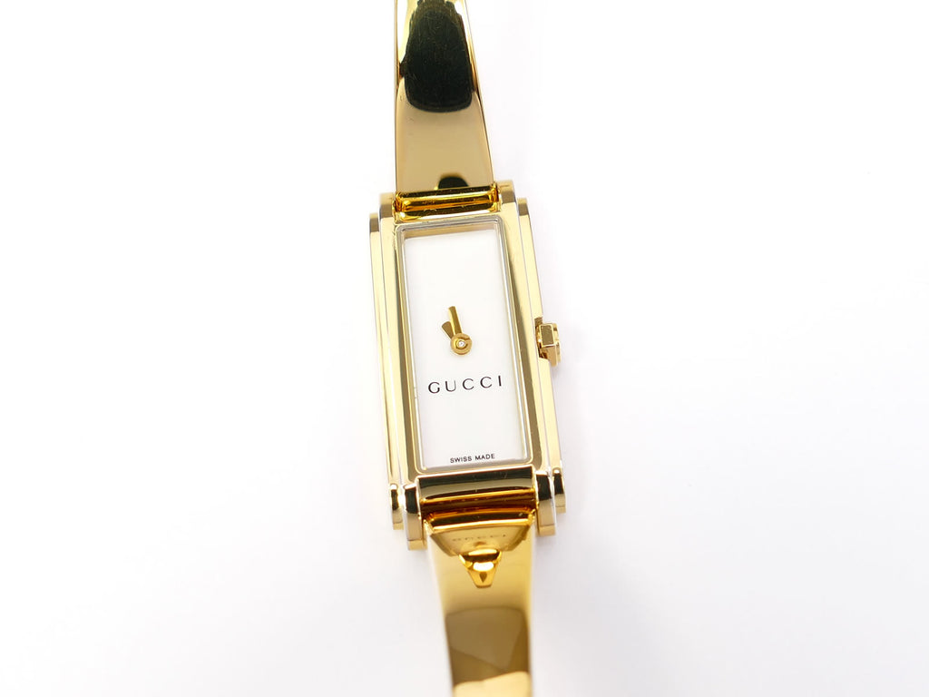 Gucci G-Line 109 White Mother of Pearl Dial