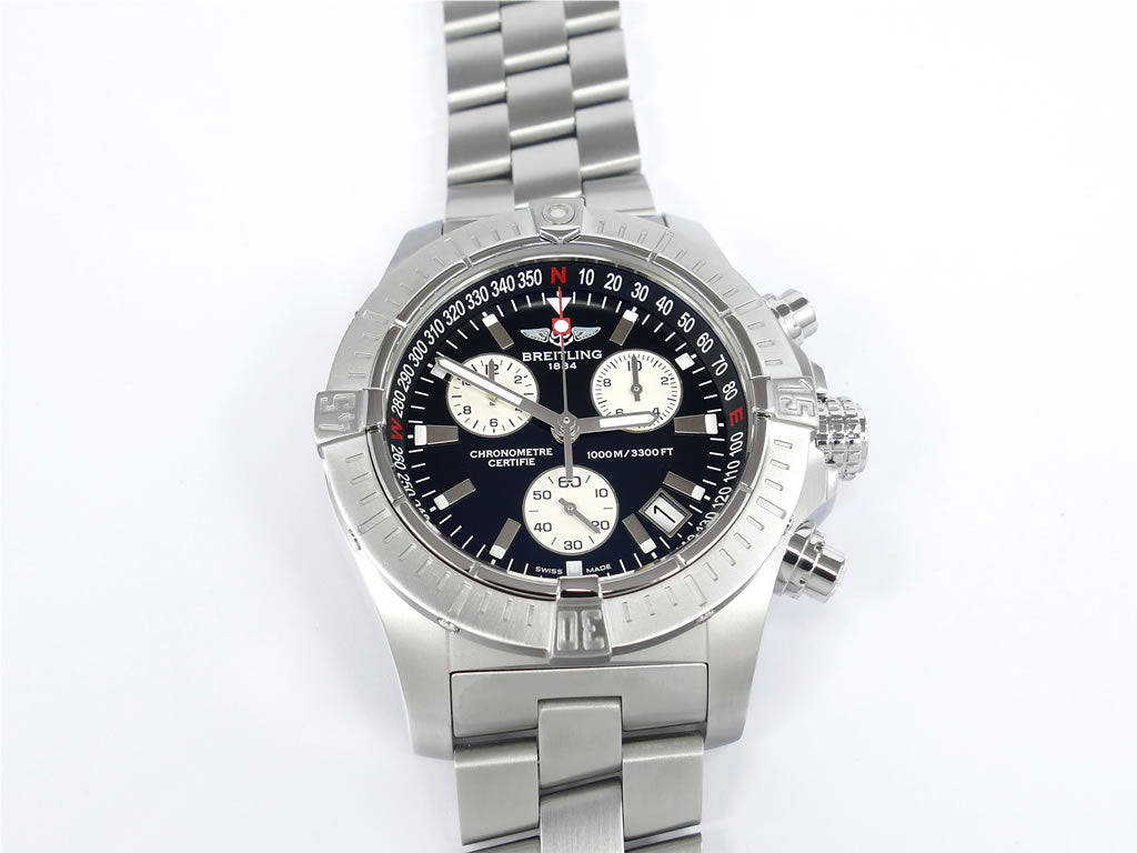 Men's Breitling Avenger Seawolf A73390 black and silver face