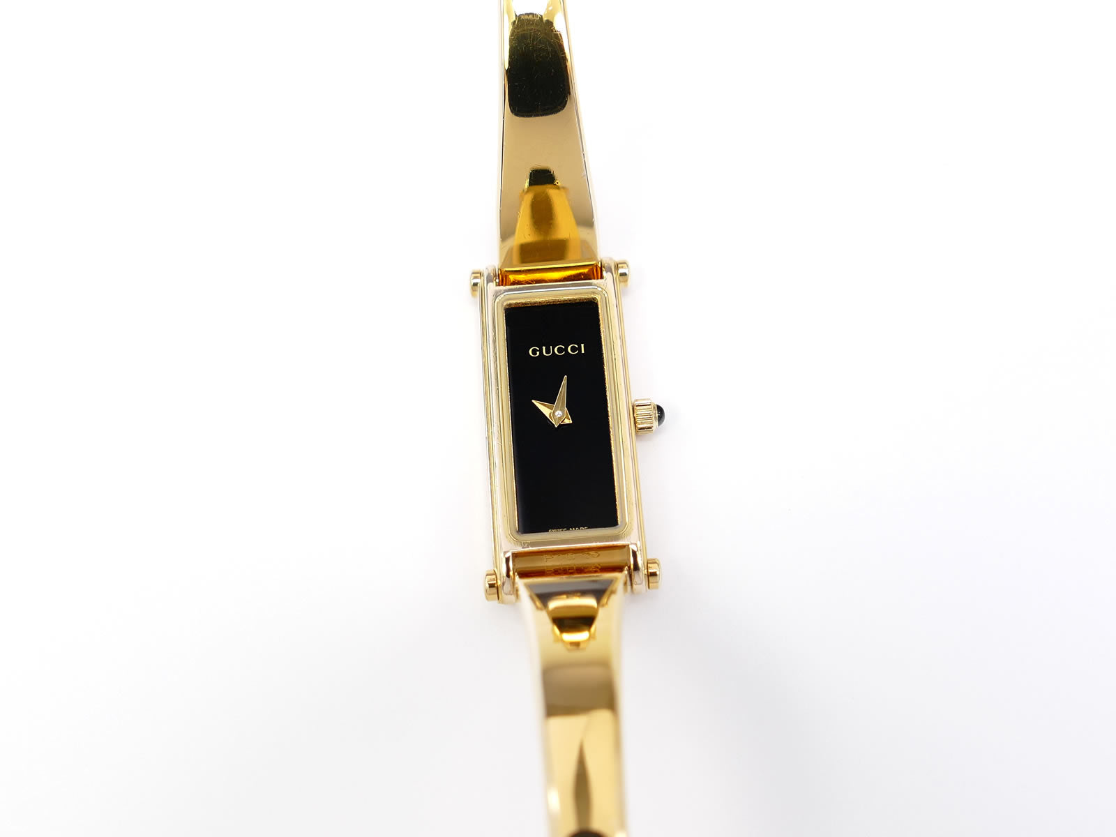 Gucci 1500L Black Rectangular Dial
