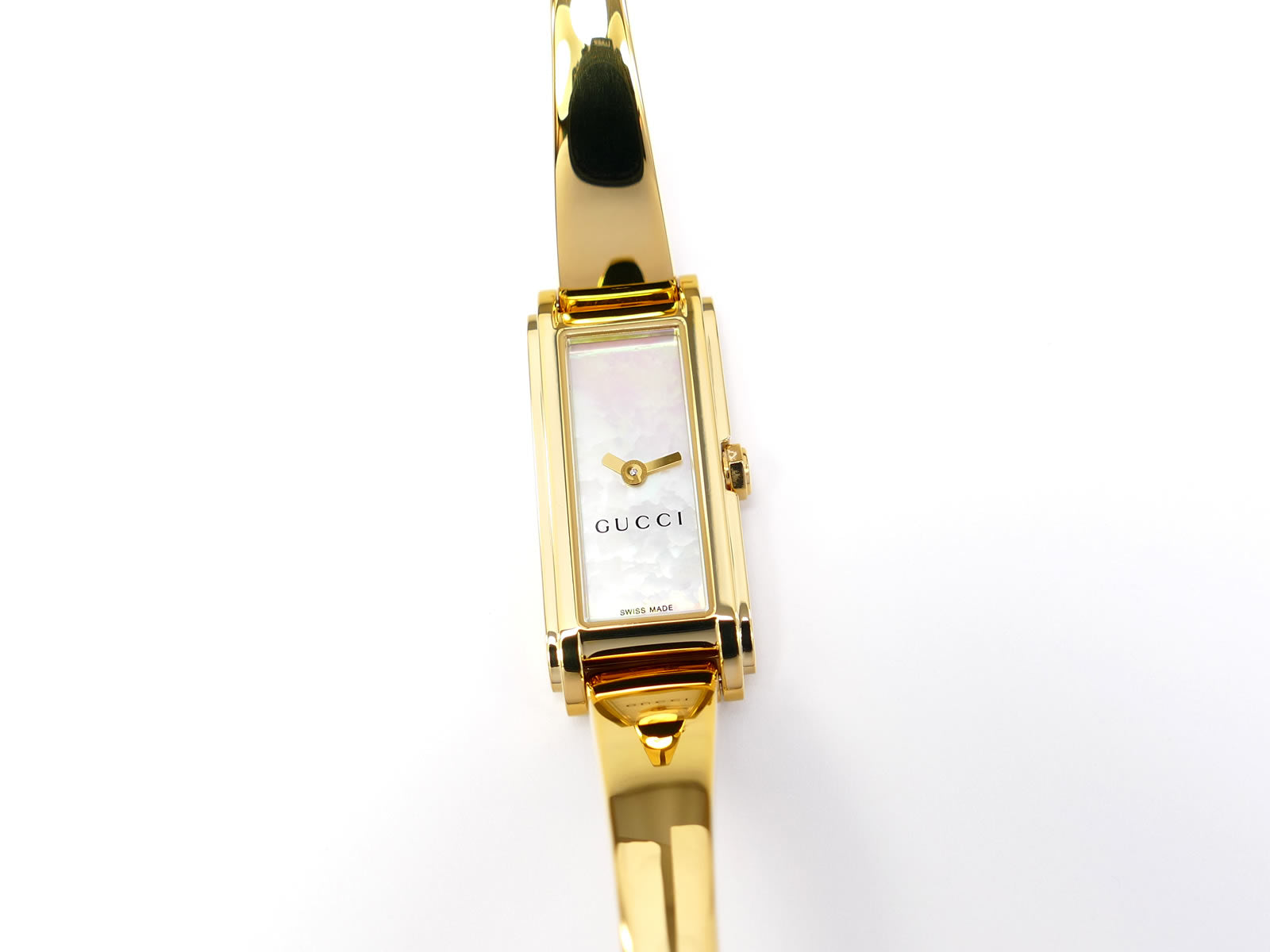 Gucci G-Line 109 White Mother of Pearl Dial YA109525