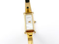 Gucci 1500L White Mother of Pearl Dial with 18k Gold Plated Bangle