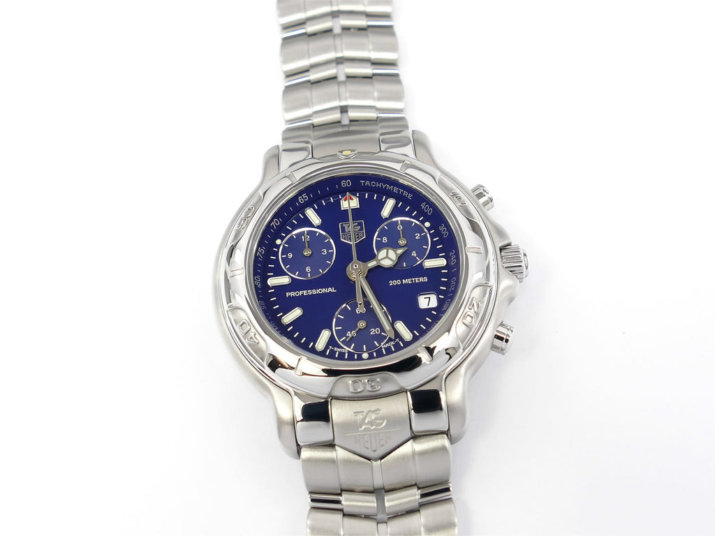 TAG Heuer 6000 Chronograph Blue Dial CH1111.BA0675