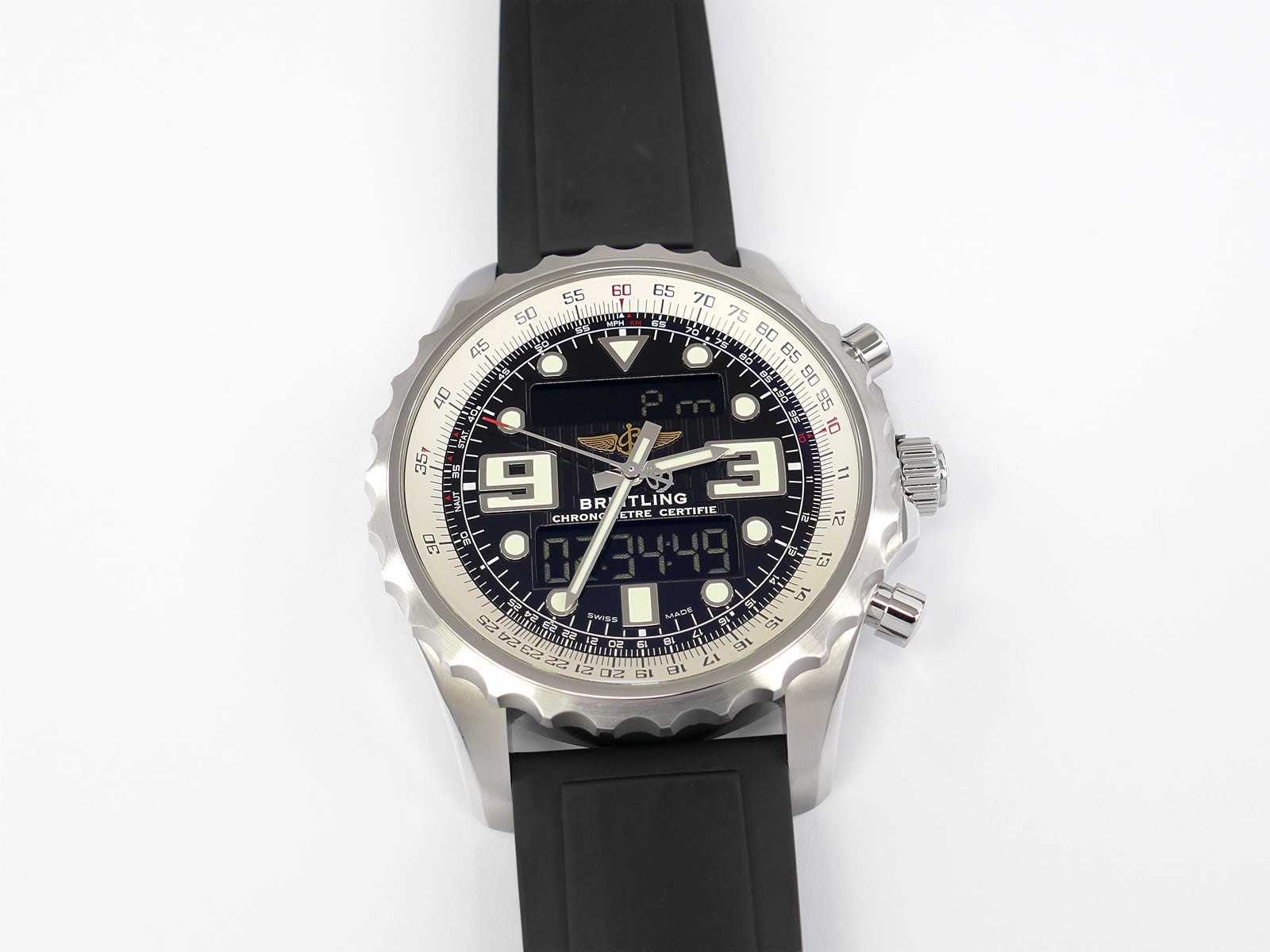 Breitling Chronospace A78365 Black Dial Digital