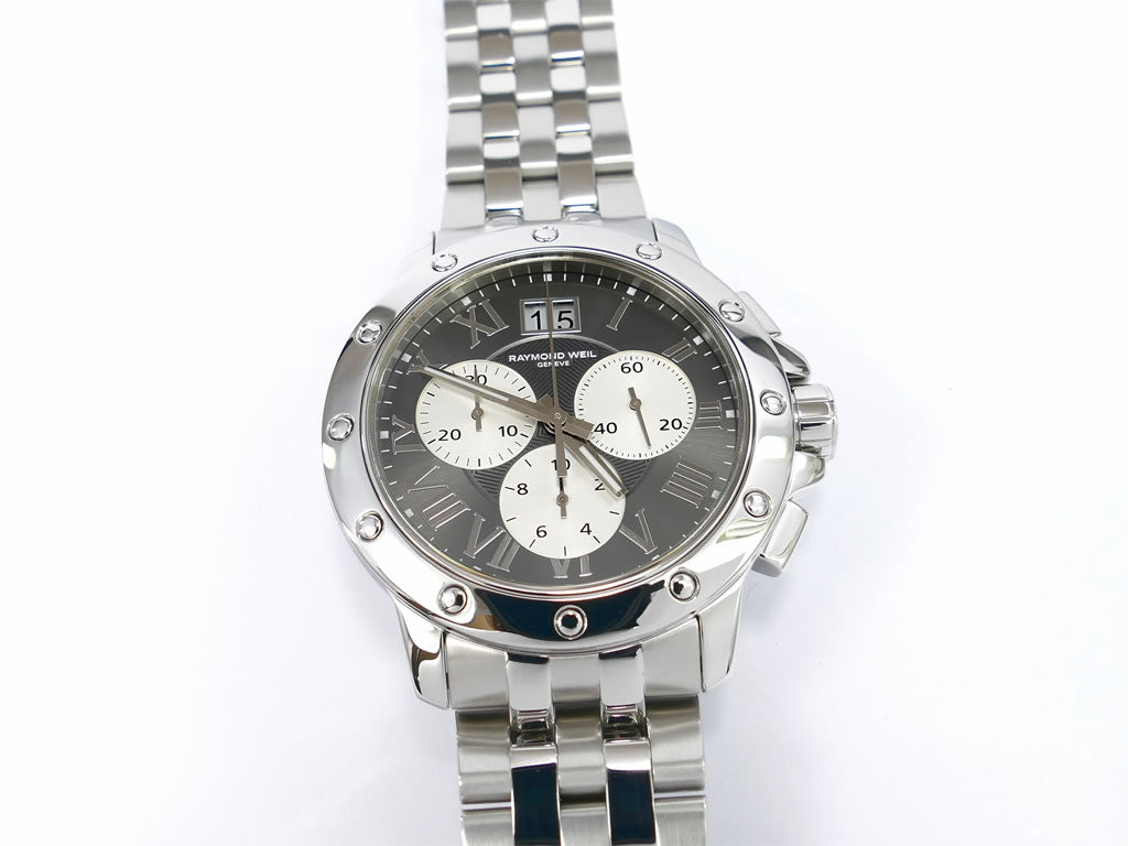 Men's Raymond Weil Tango Chronograph 4899-ST-00668 silver and grey face
