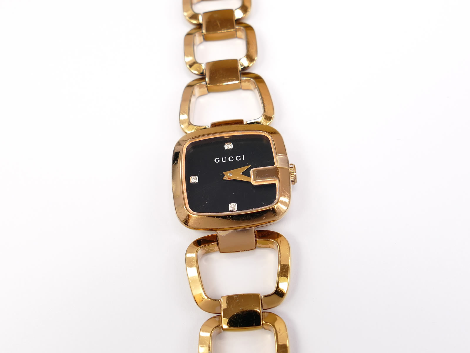 Gucci G Black 3 Diamond Dial 125.5