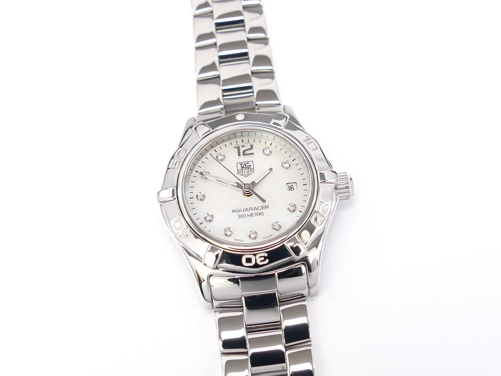 TAG Heuer Aquaracer Lady White Mother of Pearl & Diamonds WAF1415