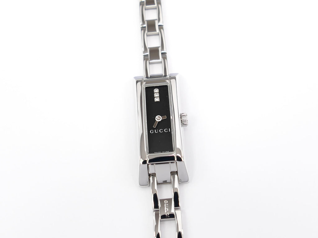 Gucci G-Link 110 Black Rectangular Dial