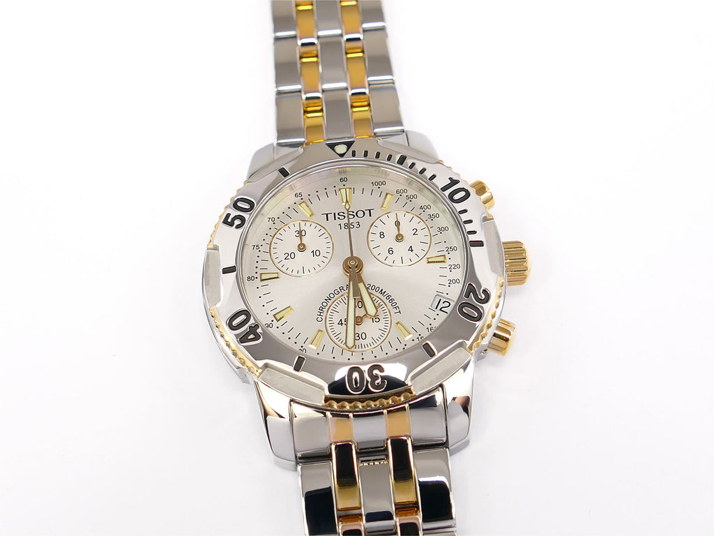 Tissot T-Sport PRS200 Silver Sunburst Dial Chronograph T362/462