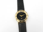 Gucci 3000L Black Dial 18k Gold Plated 