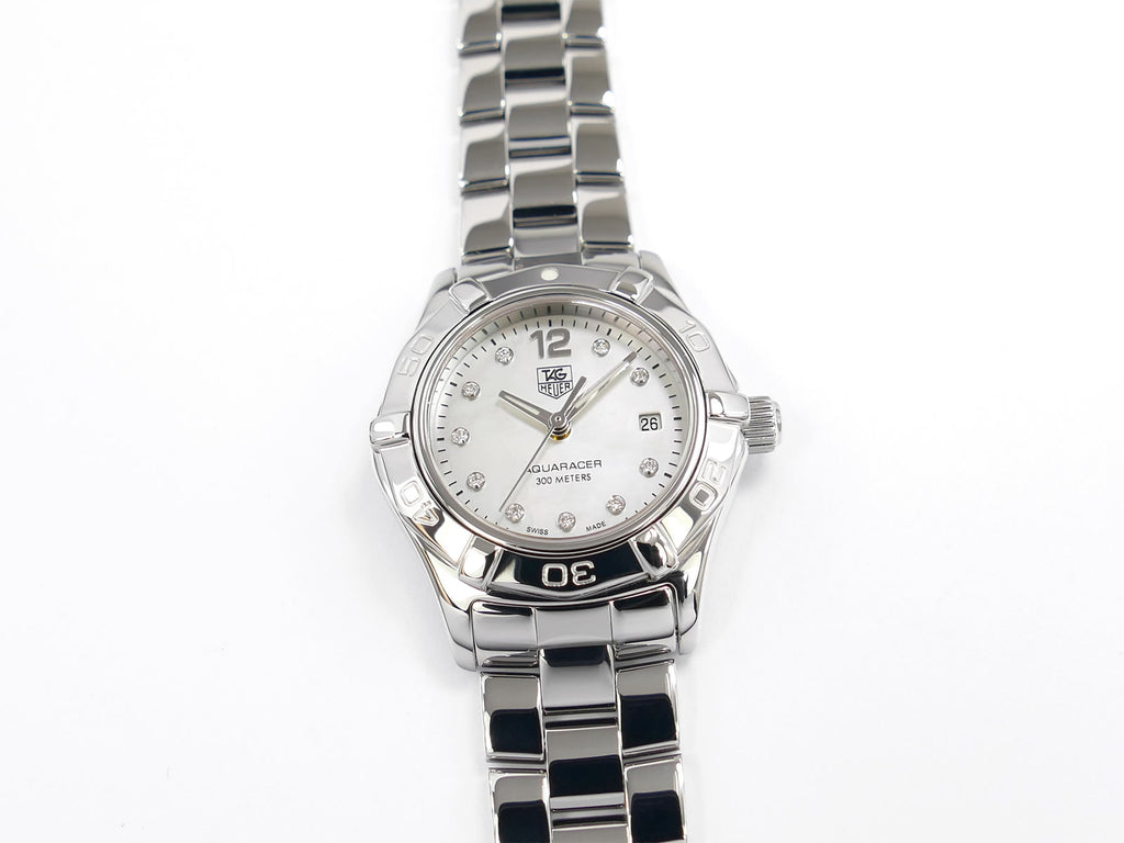 TAG Heuer Aquaracer Lady White Mother of Pearl & Diamonds WAF1415