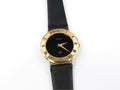 Gucci 3000L Black Dial 18k Gold Plated