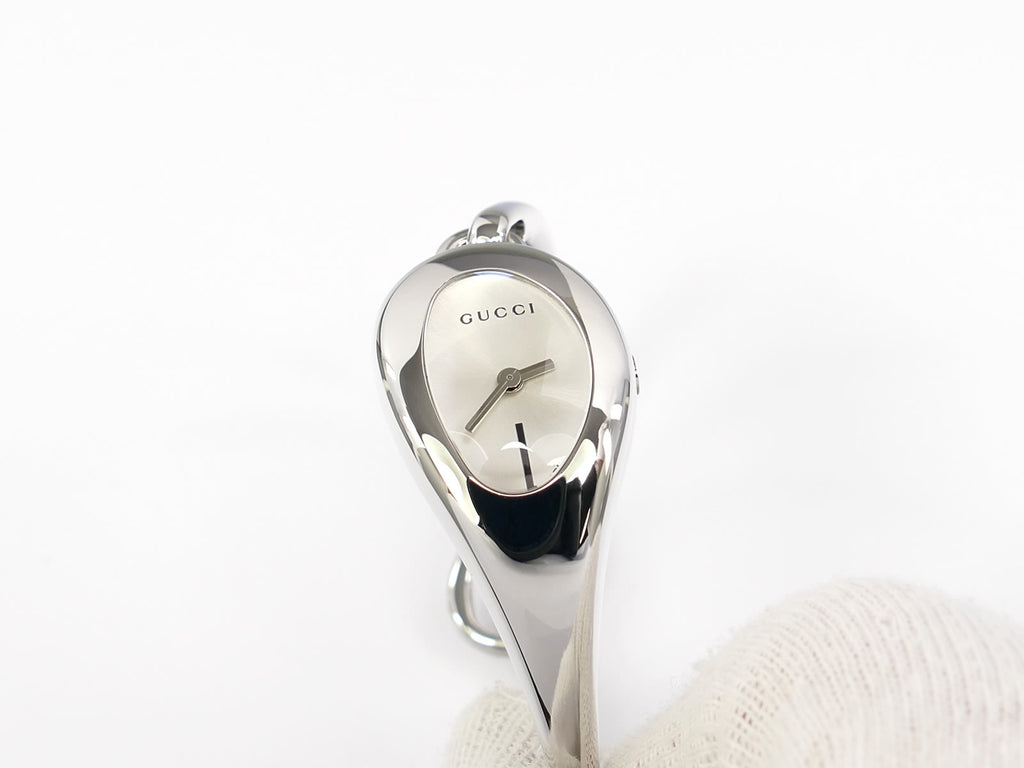Gucci Horsebit 103 Silver Sunburst Dial