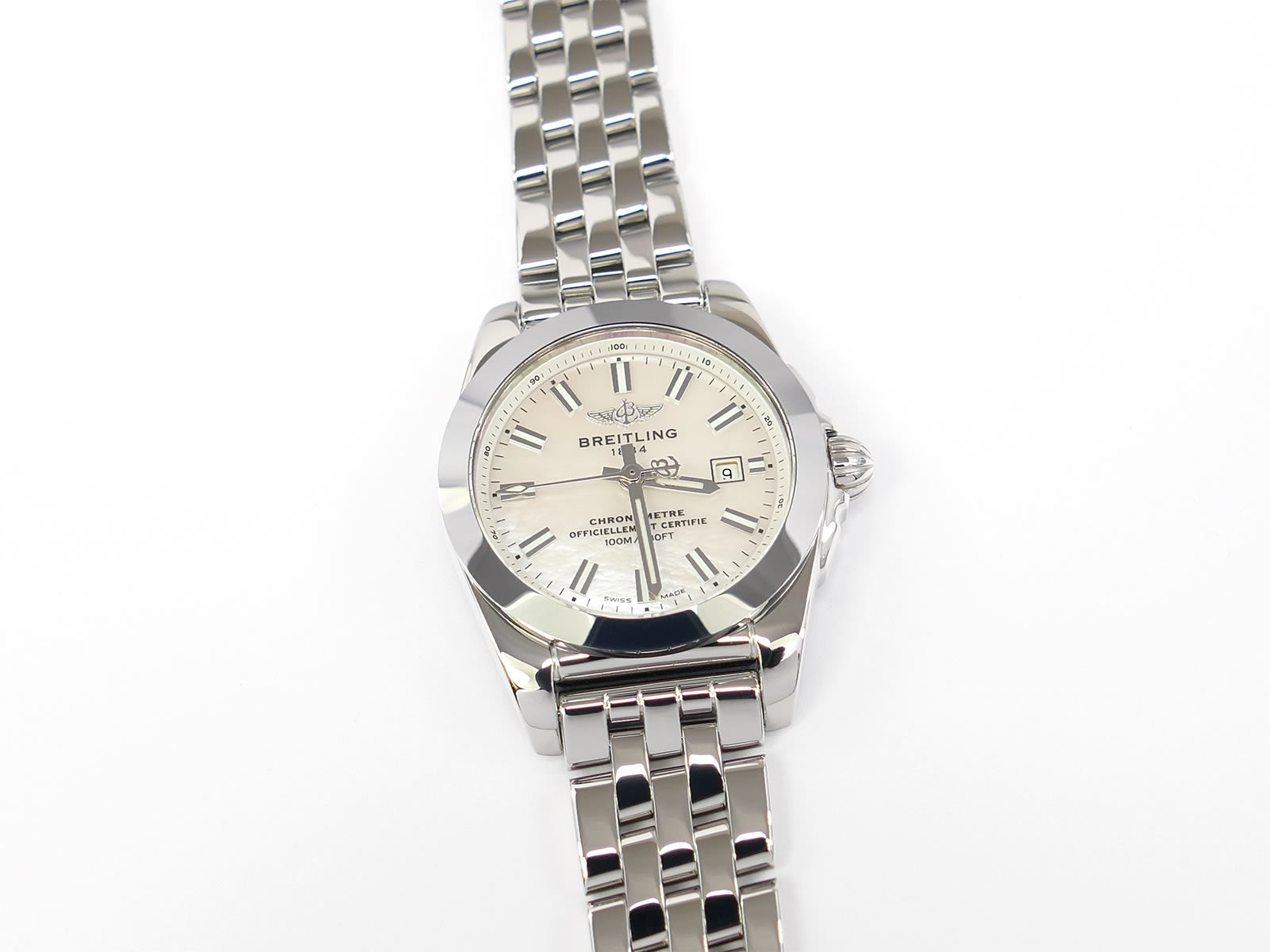 Breitling Galactic 29 Sleek White Mother of Pearl W72348