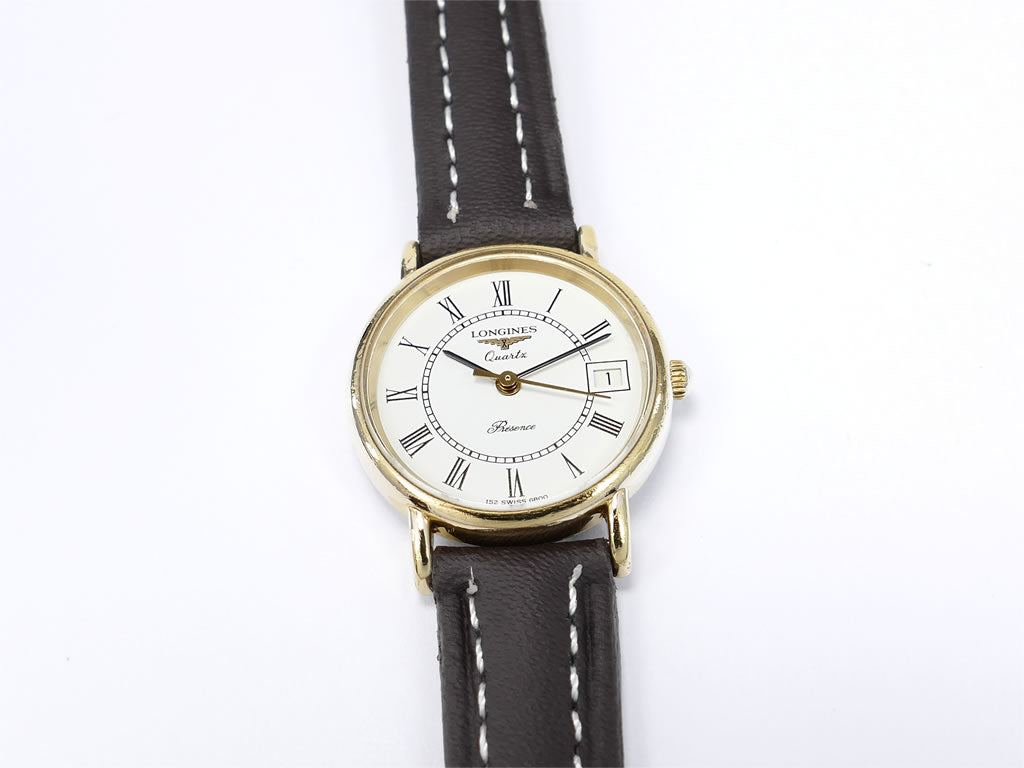 Ladies' Longines Presence 152.6800 white face with date