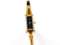 Gucci 1500L Black Dial 18k Gold Plated