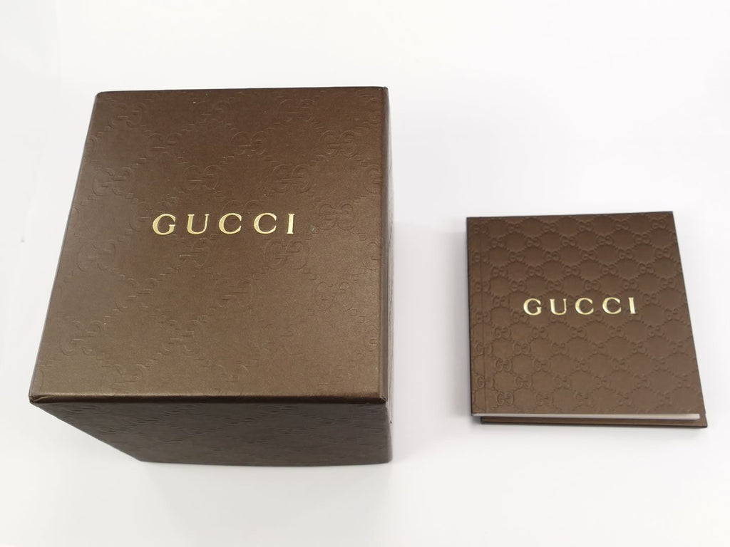 Gucci G-Line 109 YA109524 Box and booklet