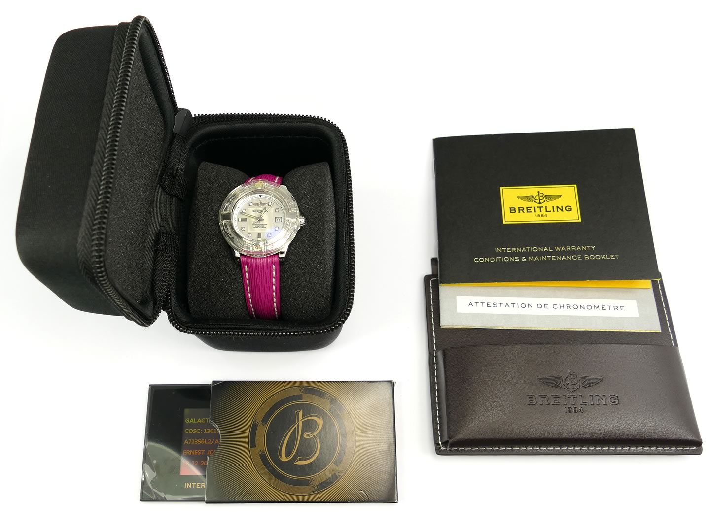 Breitling Galactic 32 A71356L2/A708 box and papers