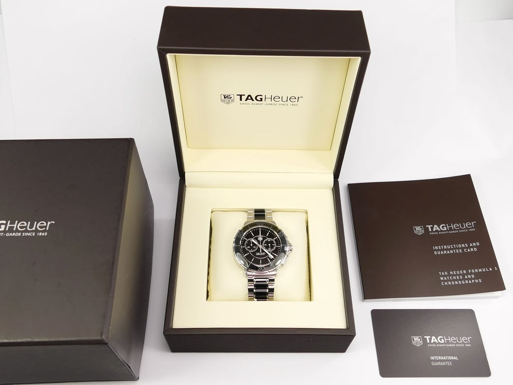 TAG Heuer Formula 1 Black Ceramic CAH1210.BA0862 box and papers