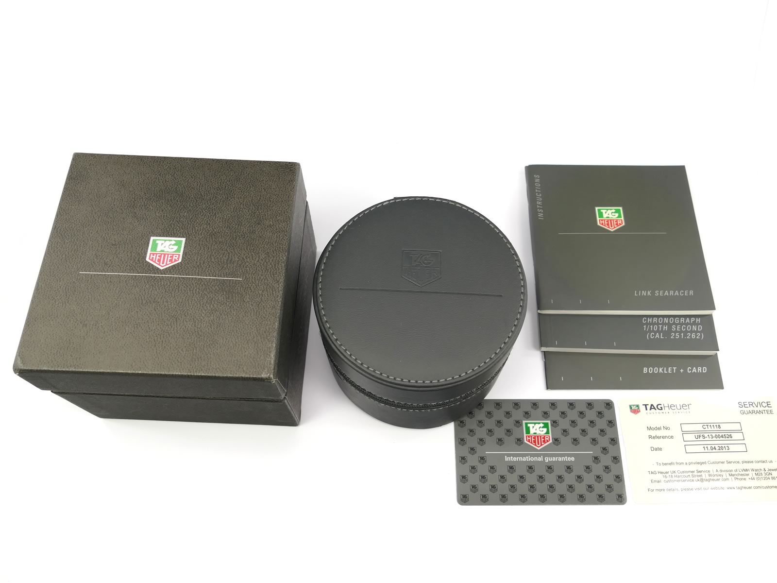 TAG Heuer Link CT1118 box and papers