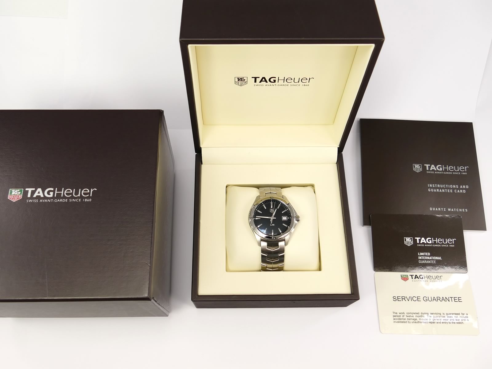 TAG Heuer Link Black Dial WAT1110.BA0950 box and papers