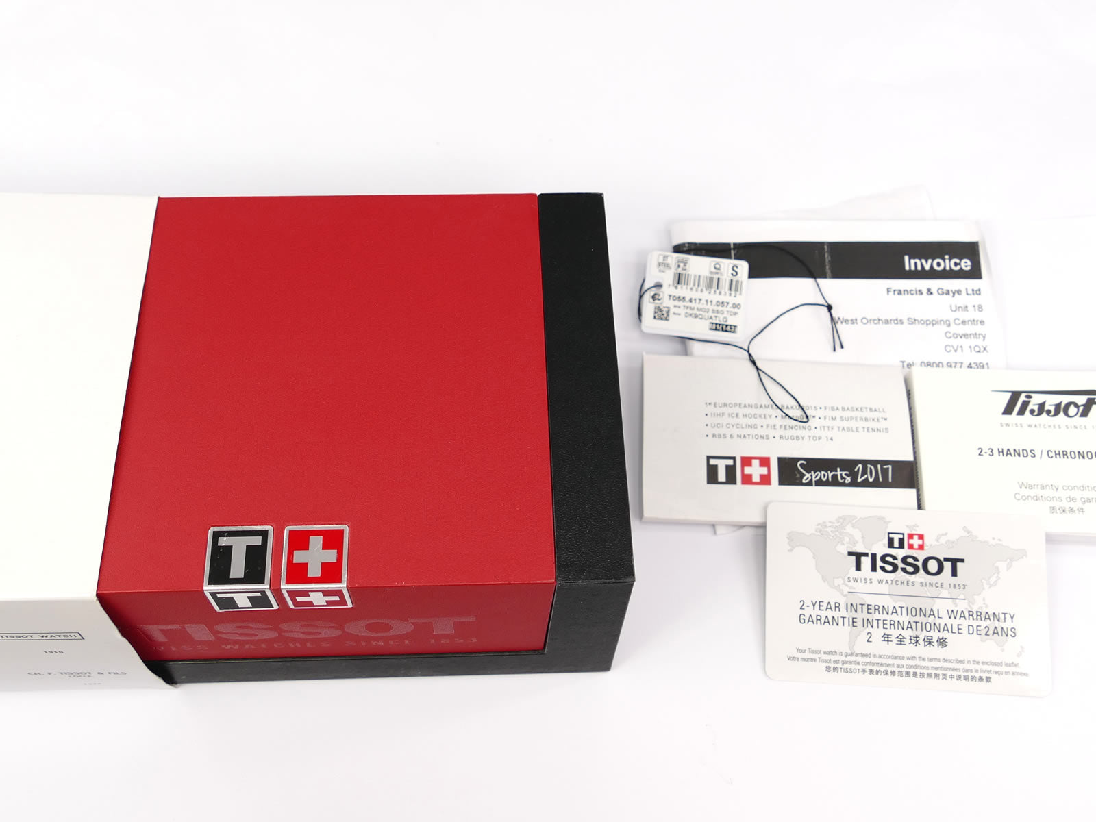 Tissot T-Sport PRC200 box and papers