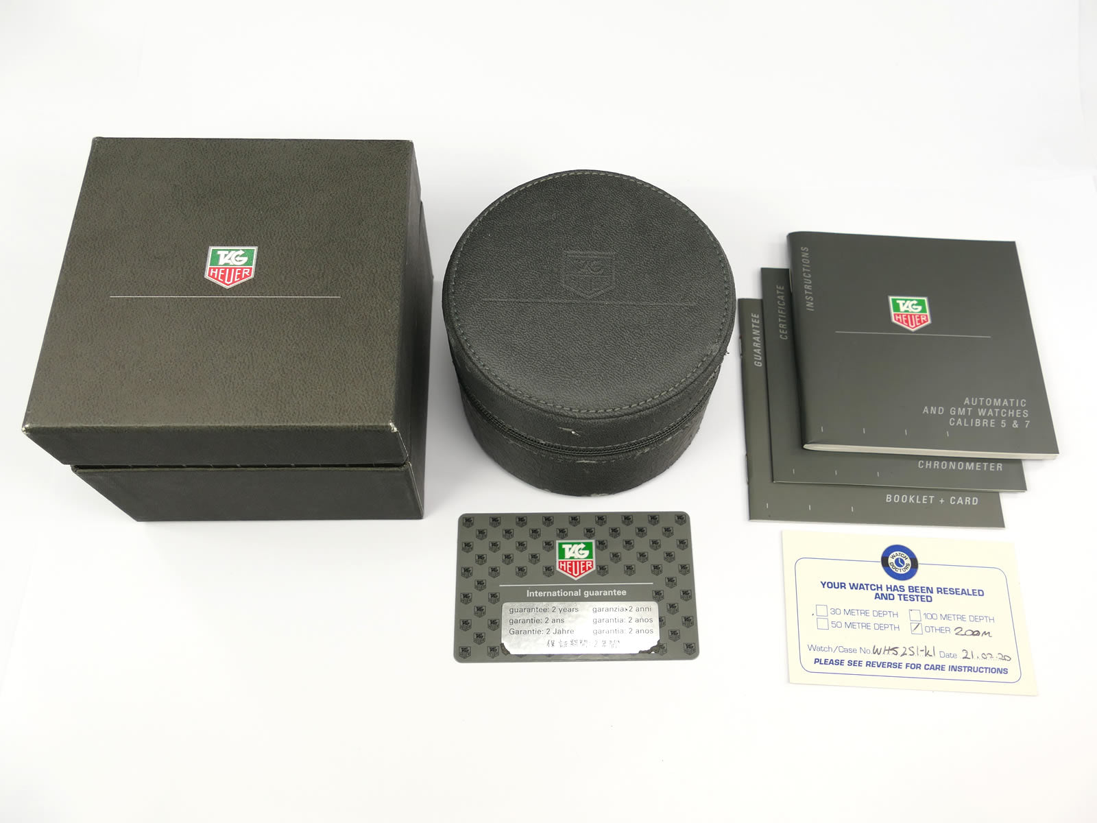 TAG Heuer 6000 WH5251-K1 Box / Papers