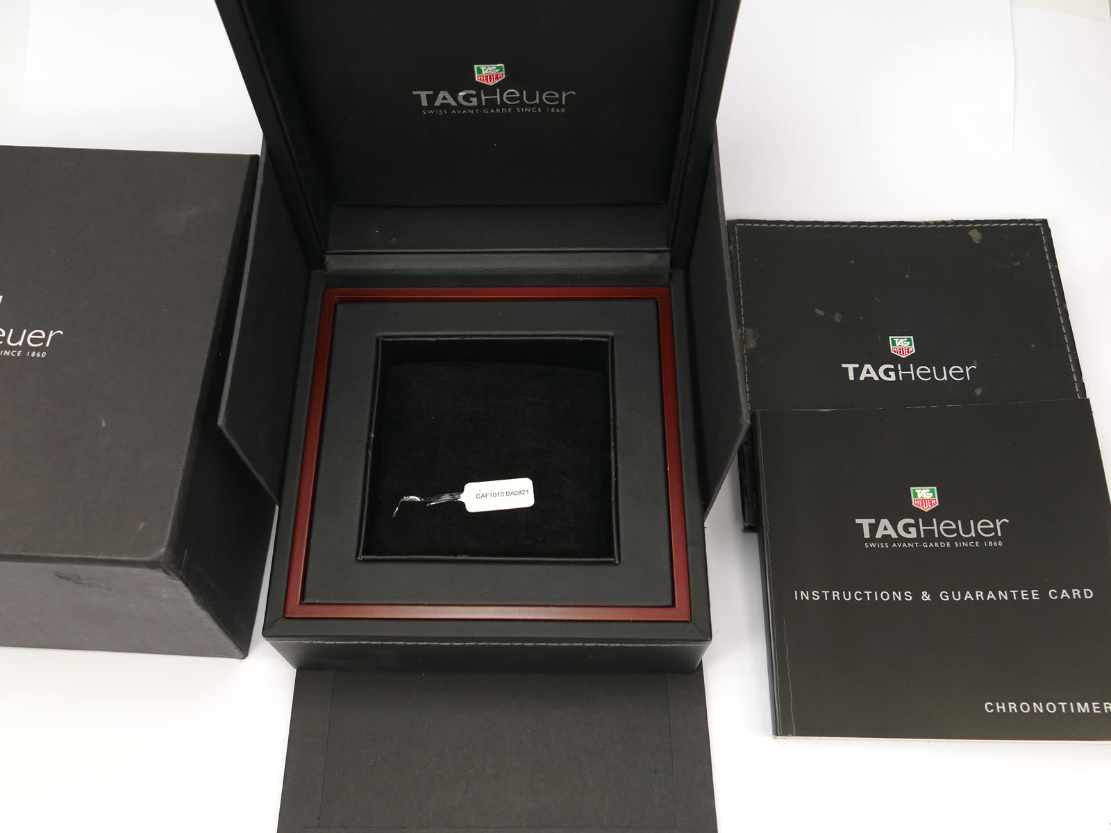 TAG Heuer Aquaracer Chronotimer CAF1010 box and booklet