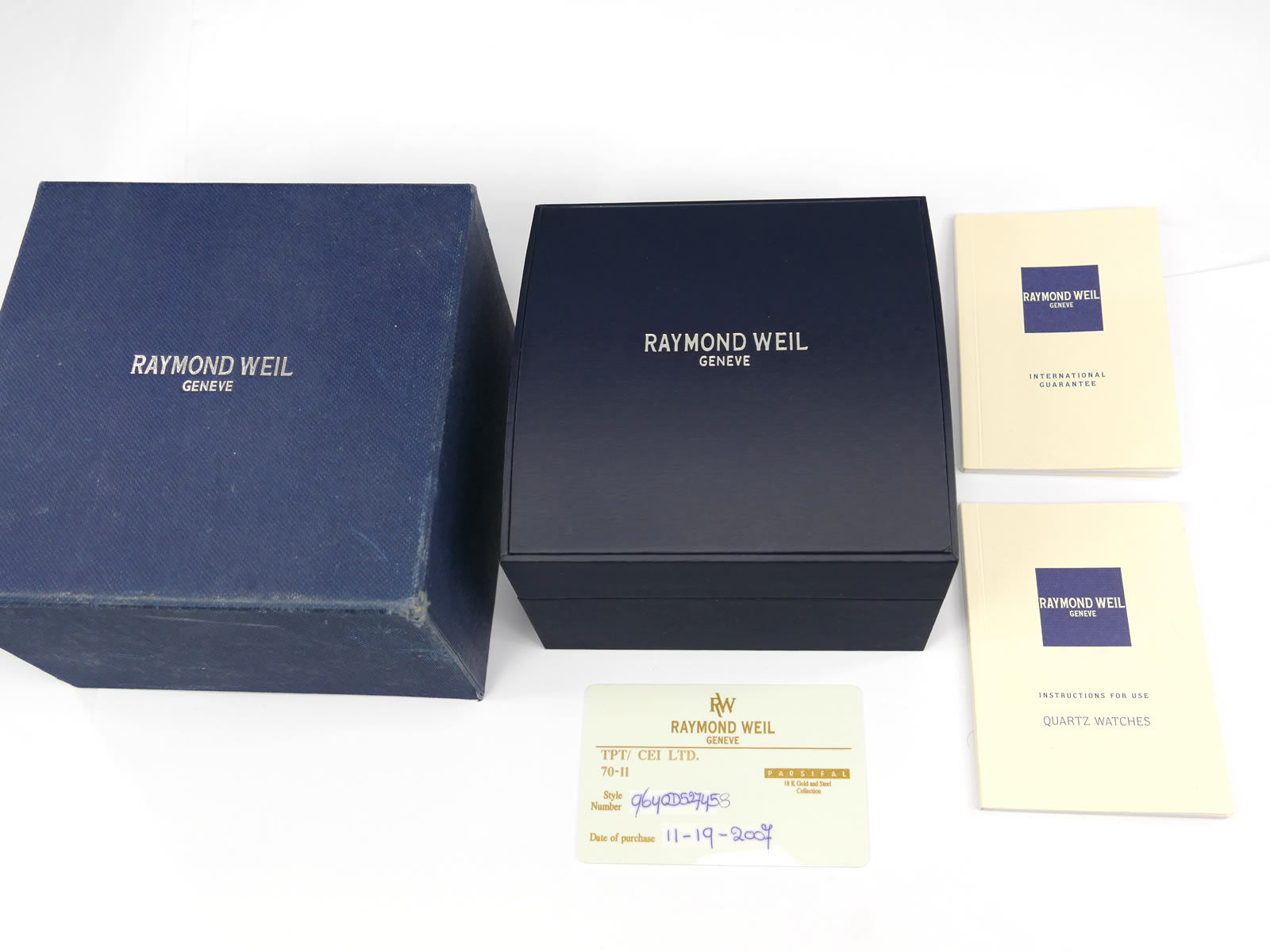 Raymond Weil Parsifal 9640 stainless steel case back