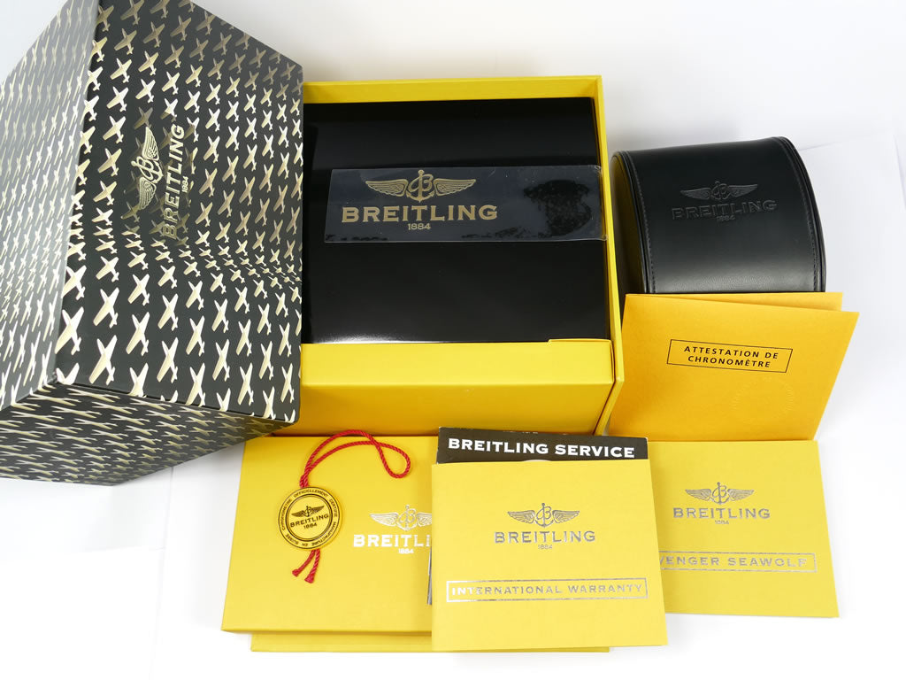 Breitling Avenger Seawolf A73390 box and papers