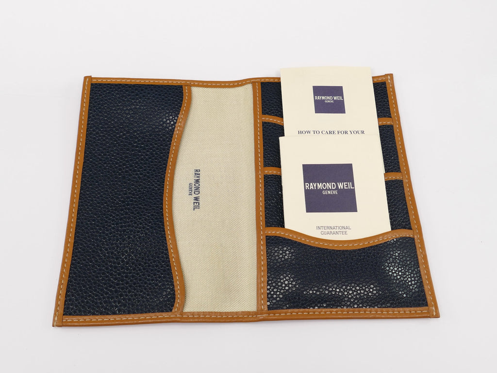 Raymond Weil wallet and booklet