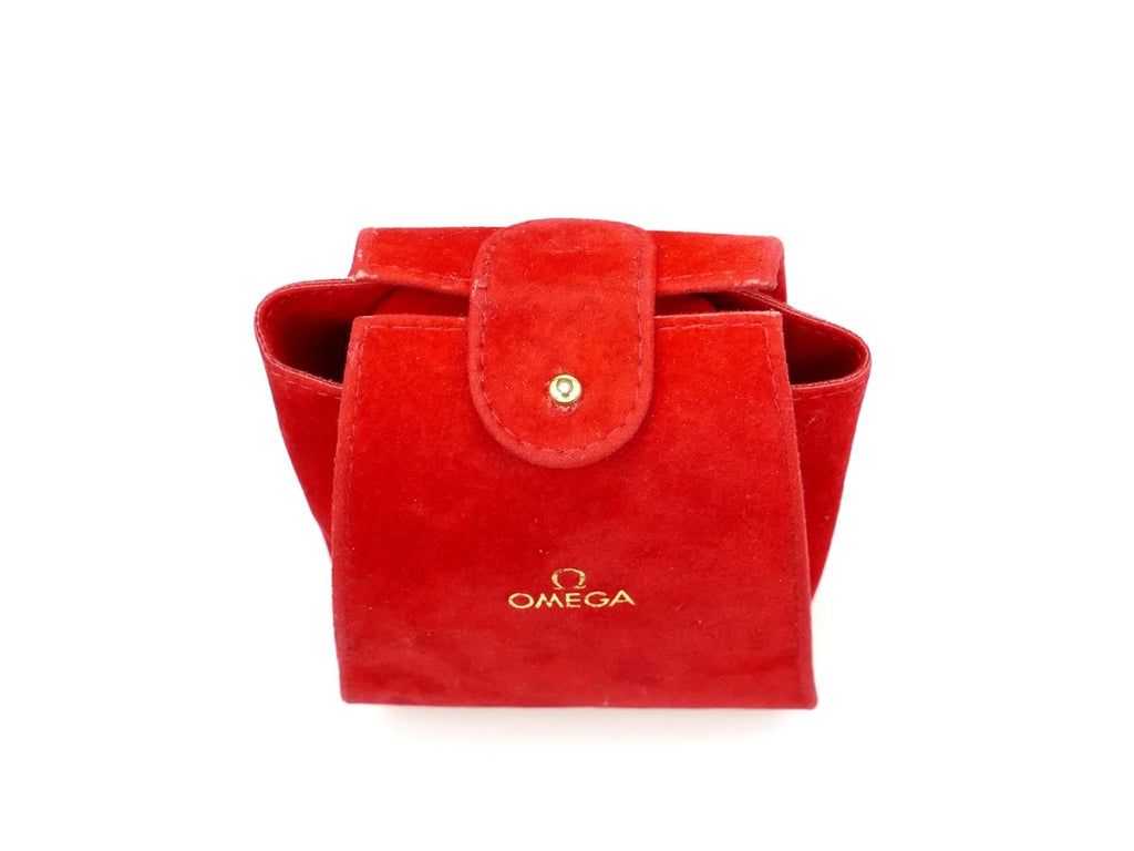 Omega De Ville Prestige White Mother of Pearl 4375.75.00 red Omega pouch
