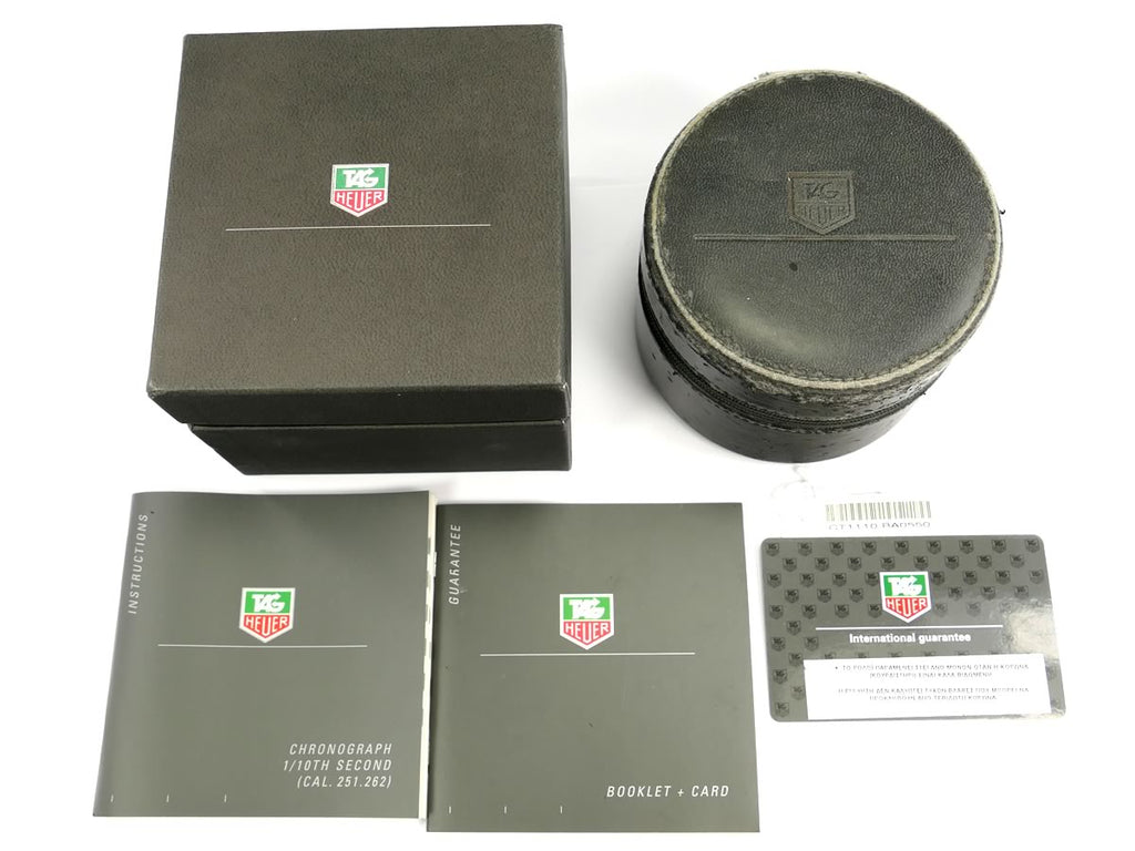 TAG Heuer Link Chronograph Blue Dial CT1110.BA0550 box set and papers