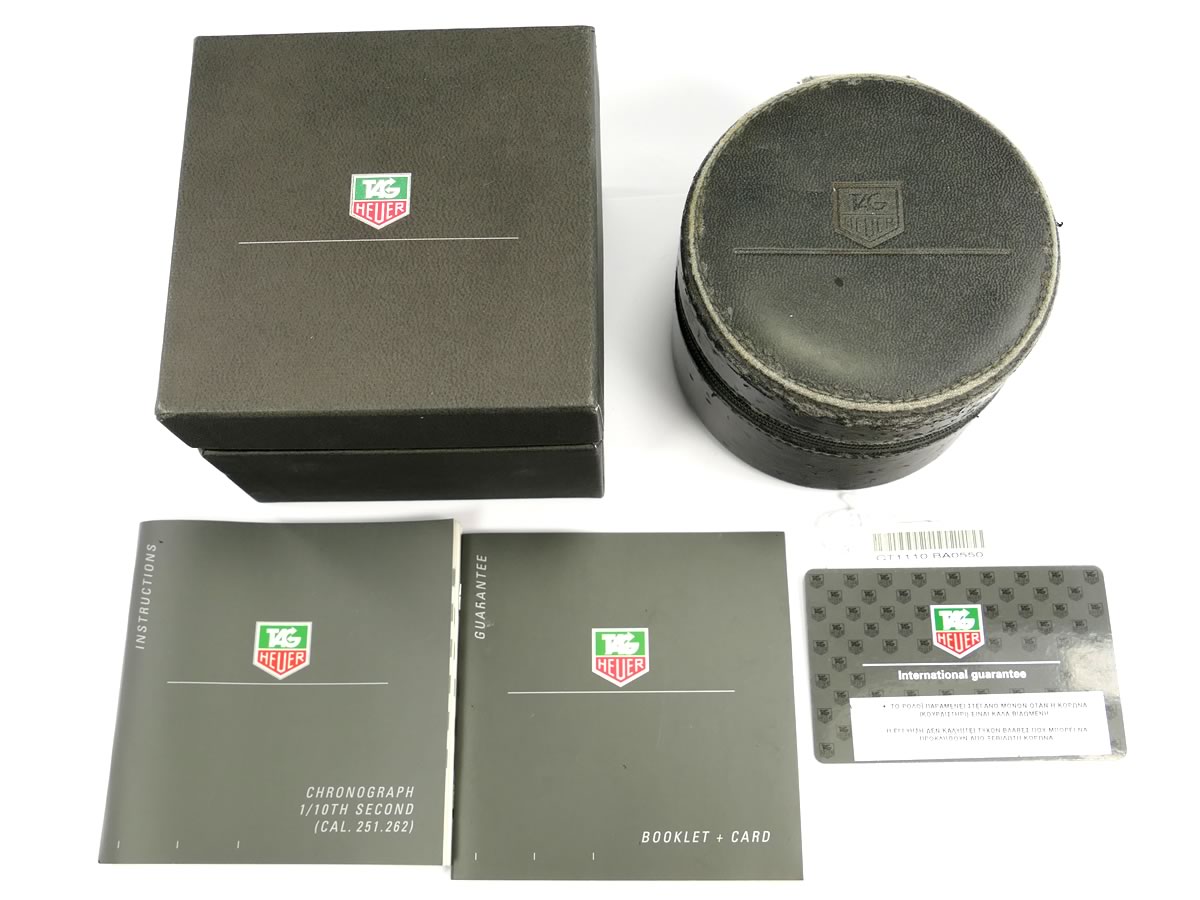 TAG Heuer Link Chronograph Blue Dial CT1110.BA0550 box set and papers