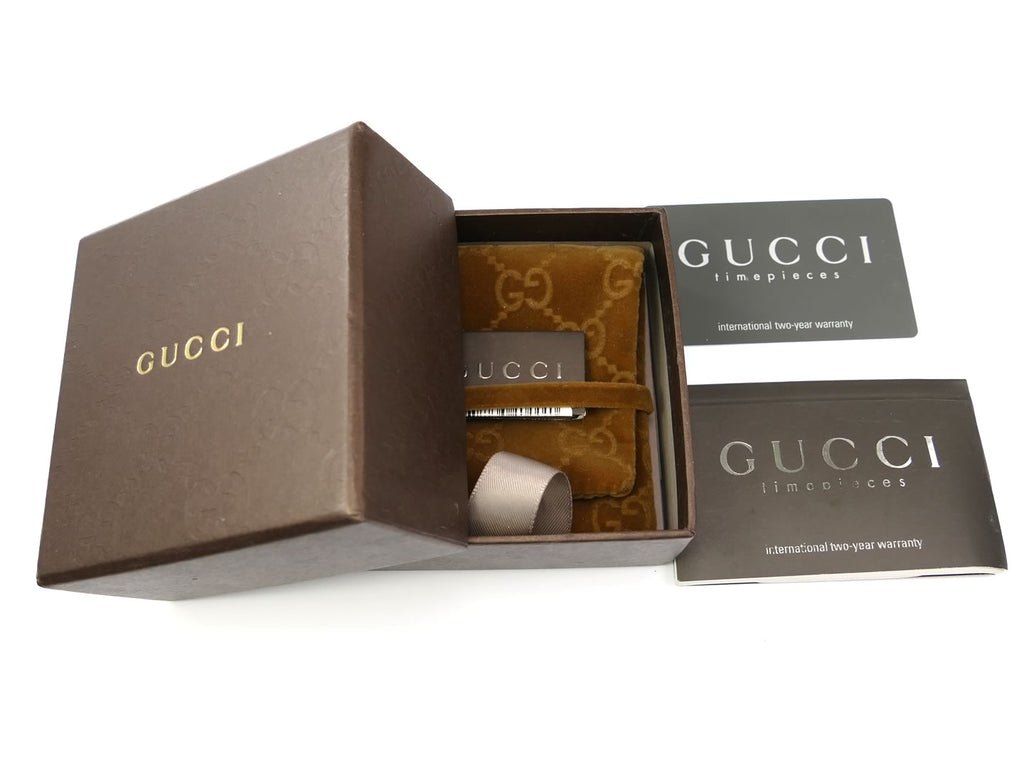 Gucci 1500 L Pink Mother of Pearl Dial box and papers
